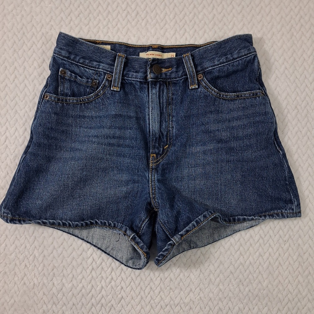 Levi's 80s Mom Shorts Womens Size 25 Blue.